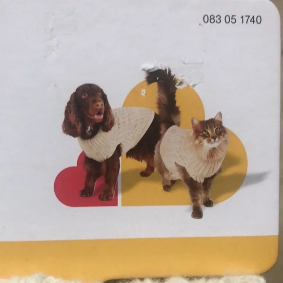 Boots & Barkley Dog or Cat Sweater Pet Apparel Beige Up to 20 lbs Size S Small - Picture 6 of 12